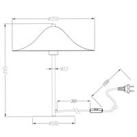 HANS 35 Bordlampe Sort
