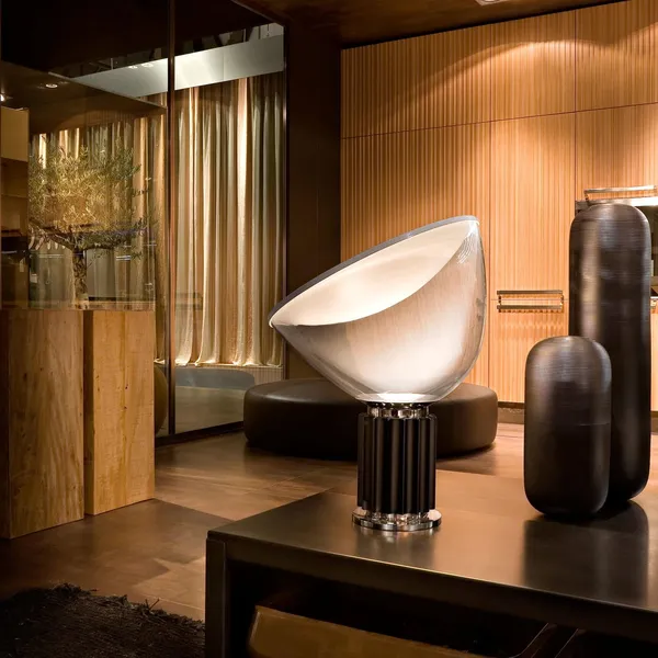 Taccia LED Tafellamp Brons/Glas
