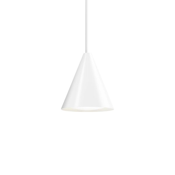 Keglen Pendelleuchte Ø25 2700K & Phasendimmer Weiß