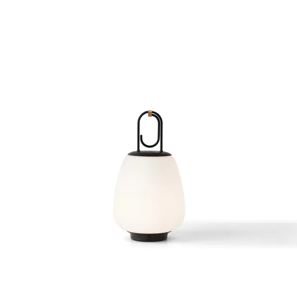 Lucca SC51 Outdoor Lamp Opal Glass and Black