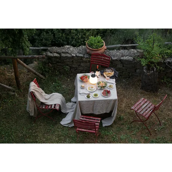 Lucca SC51 Outdoor Lamp Opal Glass and Black
