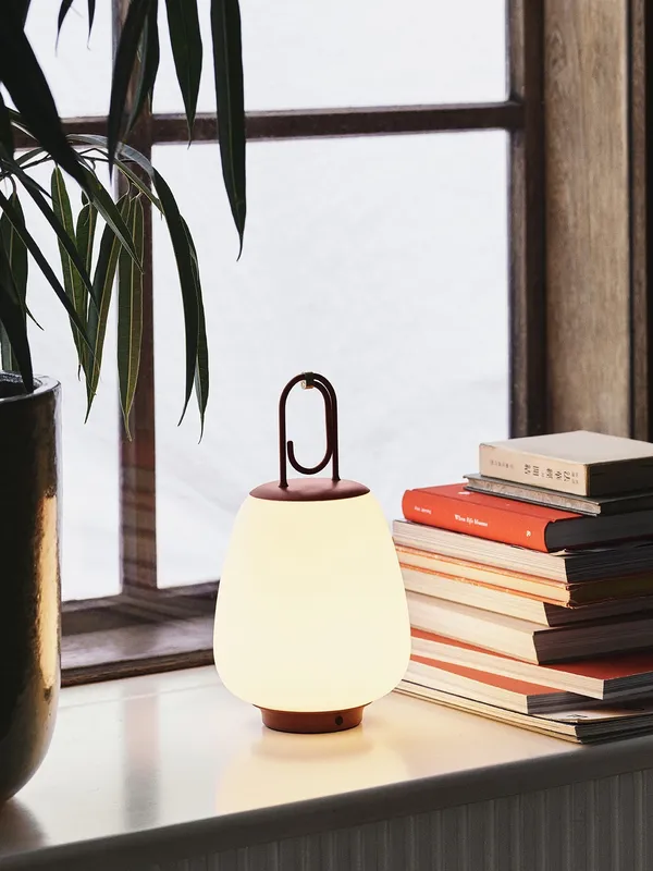 Lucca SC51 Outdoor Lamp Opal Glass and Black
