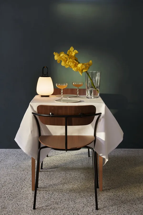Lucca SC51 Outdoor Lamp Opal Glass and Black