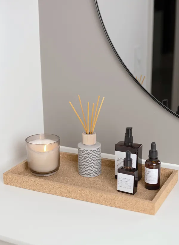 Cork Tray Rectangular Natural Cork