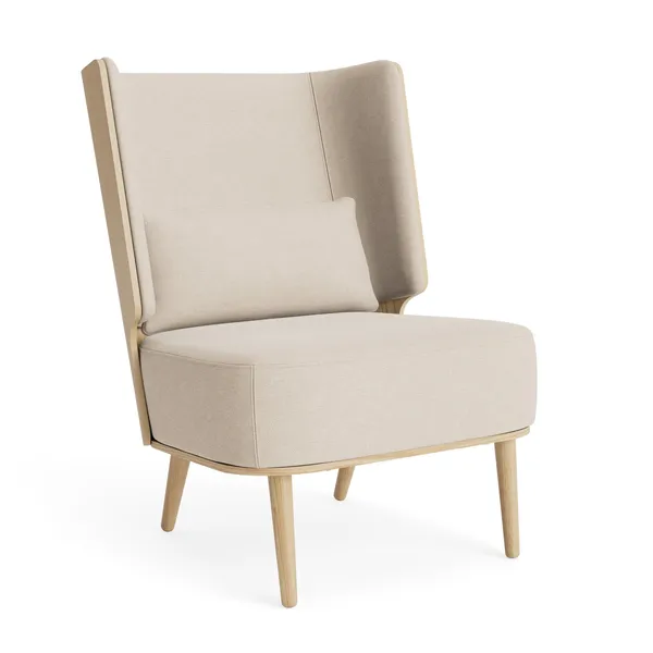 Serena Lounge Chair Natural Oak/Sweet Vanilla