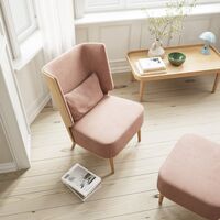 Serena Pouf Natural Oak/Silver Grey