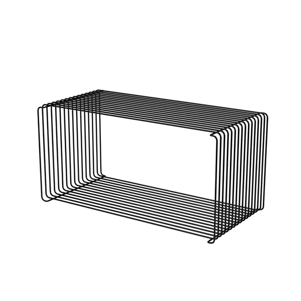 Panton Wire Extended Shelf 05-Black 70 cm x 34.8 cm