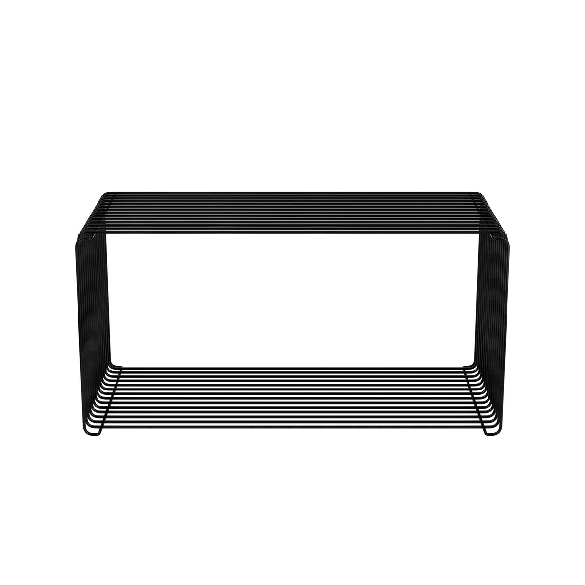 Panton Draht-Verlängerungsregal 05-Schwarz 70 cm x 34,8 cm
