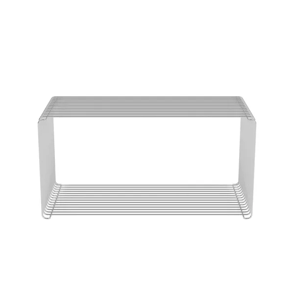 Panton Wire Extended Shelf 43-Chrome 70 cm x 34.8 cm