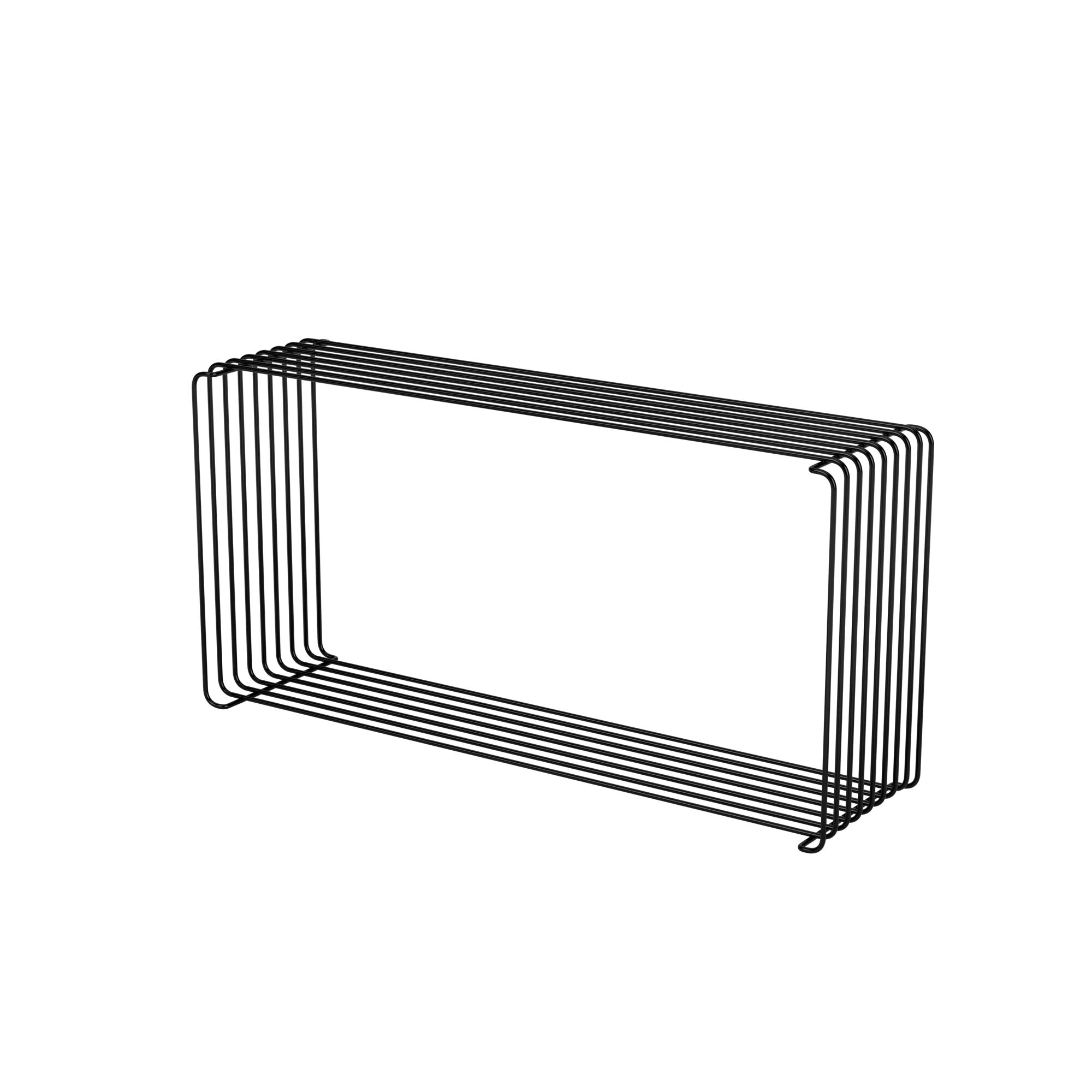 Étagère Métallique Extensible Panton 05 - Noir 70 cm x 18,8 cm