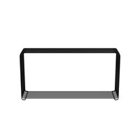 Panton Wire Extended Shelf 05-Black 70 cm x 18.8 cm