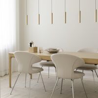Chimes 3 Cluster Pendant Oak