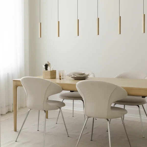 Chimes 3 Cluster Pendant Oak
