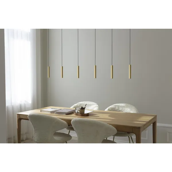 Chimes 3 Cluster Pendant Oak