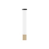 Chimes 3 Cluster Pendant Oak
