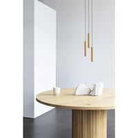 Chimes 3 Cluster Pendant Oak
