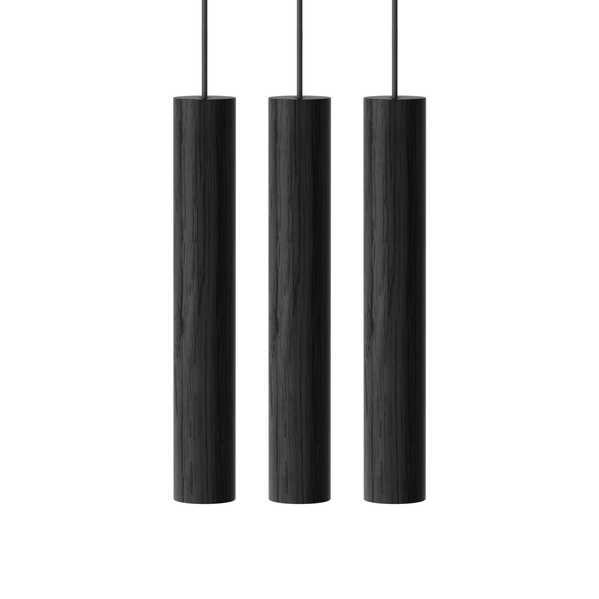 Chimes 3 Cluster Taklampe Sort Oak