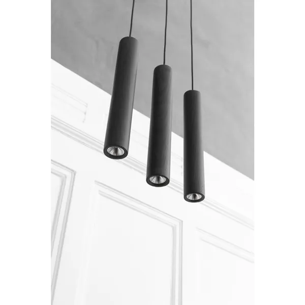 Chimes 3 Cluster Pendant Black Oak