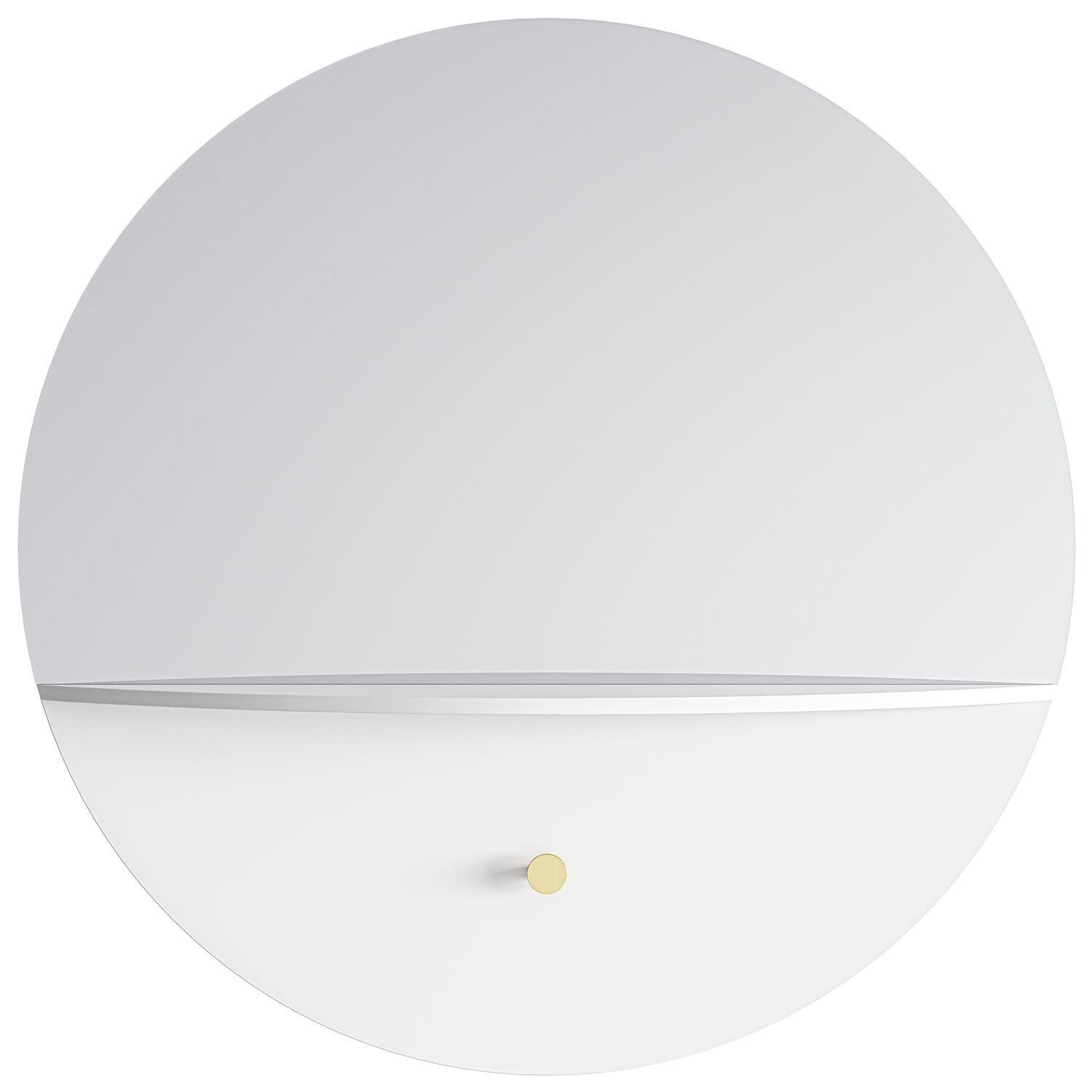 Pie B Miroir Mural 80 Blanc