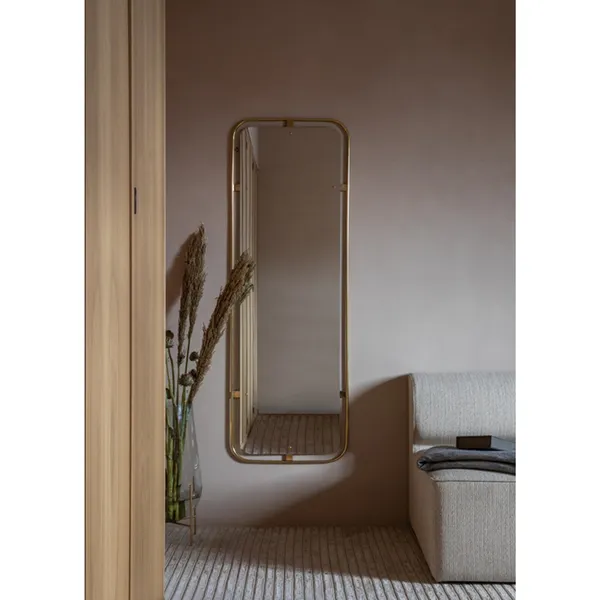 Nimbus Mirror Rectangular Polished Brass