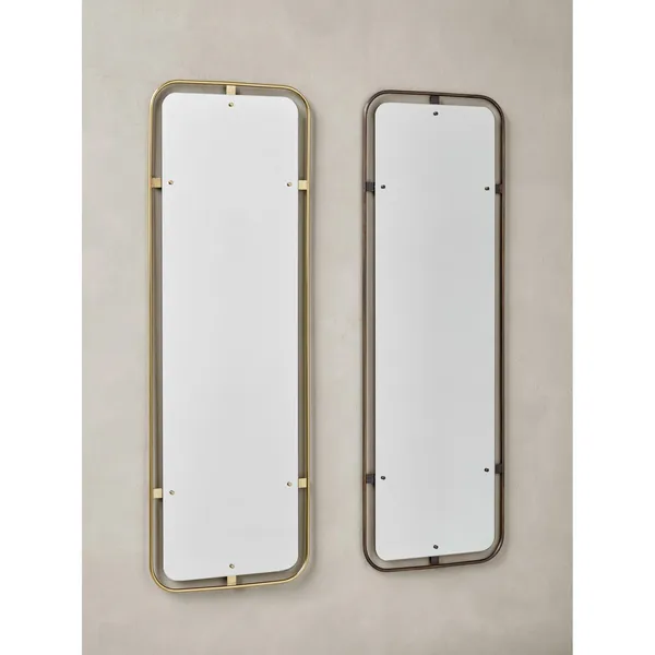 Nimbus Mirror Rectangular Burnished Brass