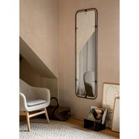 Nimbus Mirror Rectangular Burnished Brass