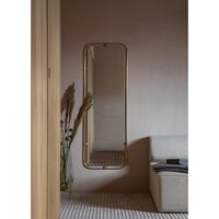 Nimbus Mirror Rectangular Burnished Brass