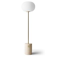 JWDA Stehlampe Travertin Marmor & Messing