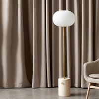JWDA Stehlampe Travertin Marmor & Messing