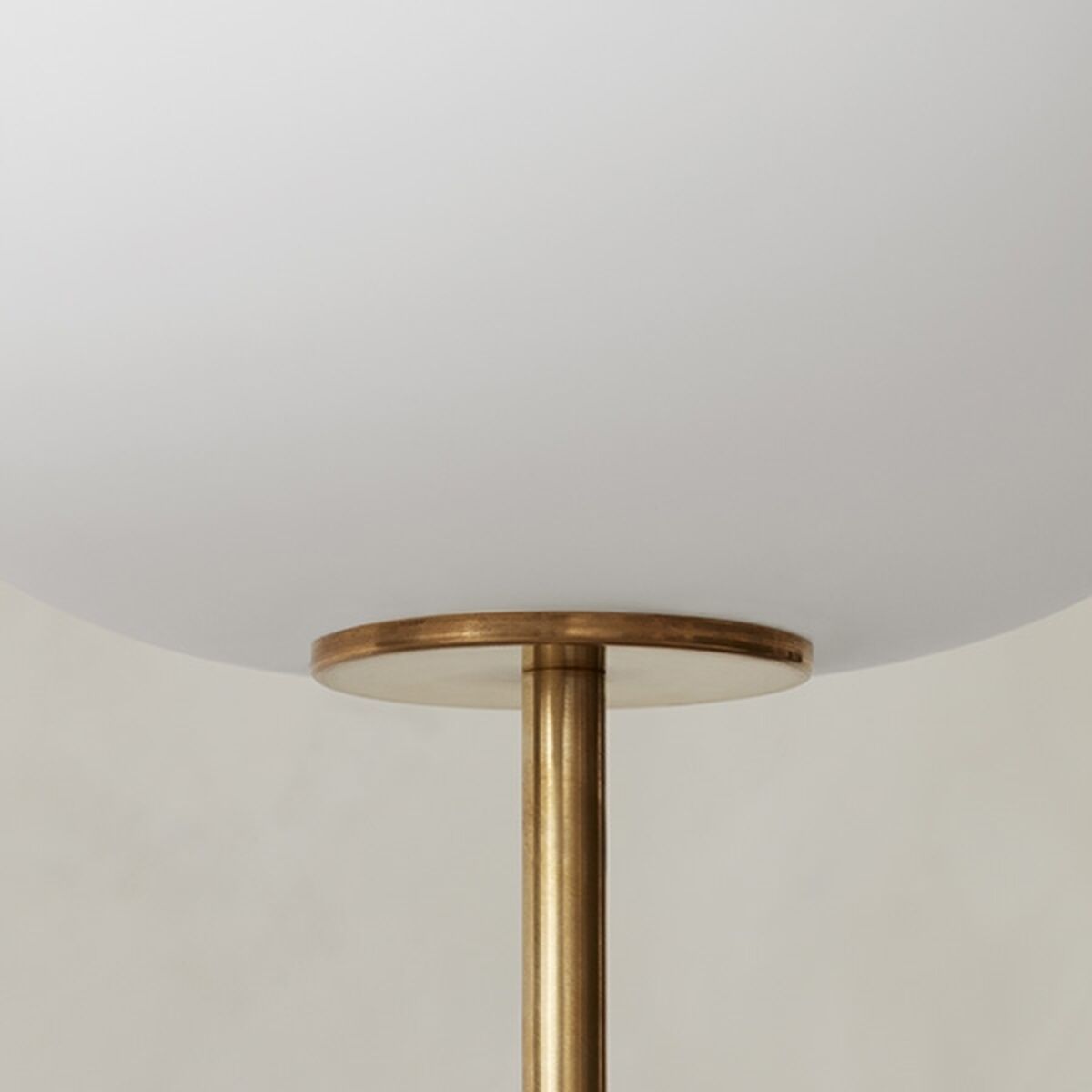 JWDA Stehlampe Travertin Marmor & Messing