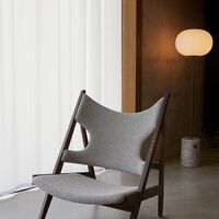 JWDA Stehlampe Travertin Marmor & Messing