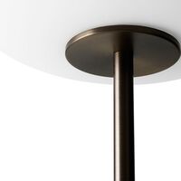 JWDA Stehlampe Weiß Marmor & Brüniertes Messing