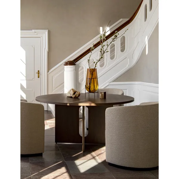 Androgyne Dining Table Ø150 cm Dark Stained Oak