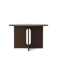 Androgyne Dining Table Ø120 cm Dark Stained Oak