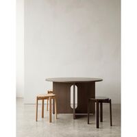 Androgyne Dining Table Ø120 cm Dark Stained Oak
