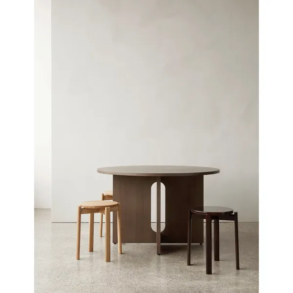 Androgyne Dining Table Ø120 cm Dark Stained Oak