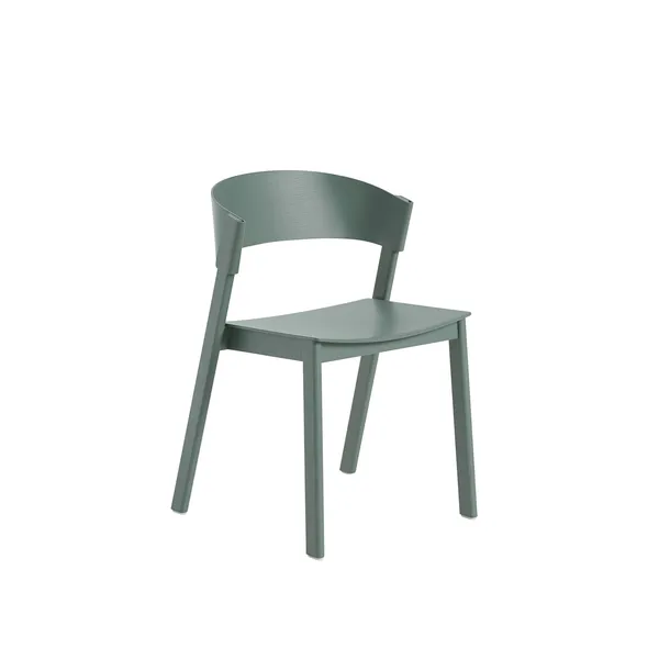 Cover Dining Chair w. Wood Base Green