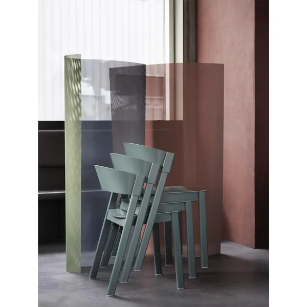 Cover Dining Chair w. Wood Base Green
