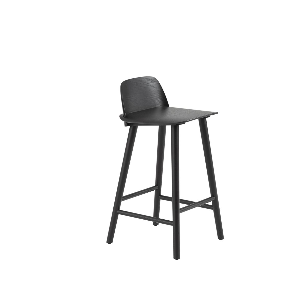 Nerd Barhocker Schwarz H65