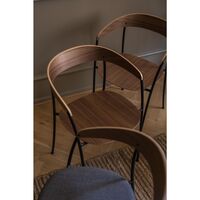 Missing Dining Chair with Armrests Walnut
