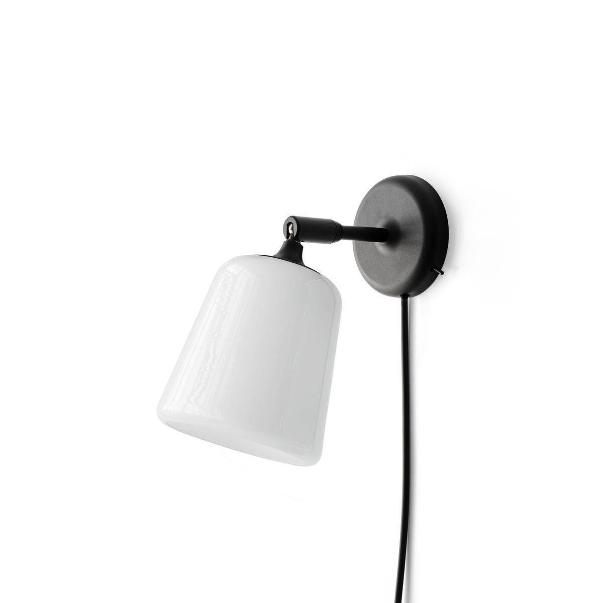 Material Vegglampe Hvit Opalglass
