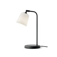 Material Lampa Stołowa Biały/Opal
