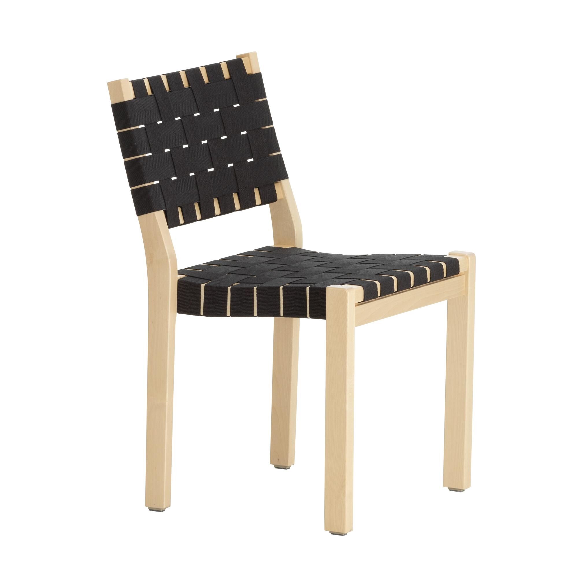 611 Spisebordsstol Birk/Sort