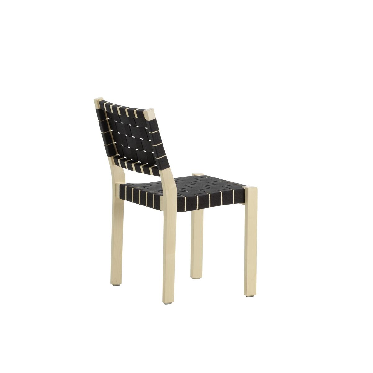 611 Dining Chair Birch/ Black