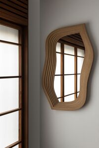 Mirror Lustro Ścienne Ø49 Dąb