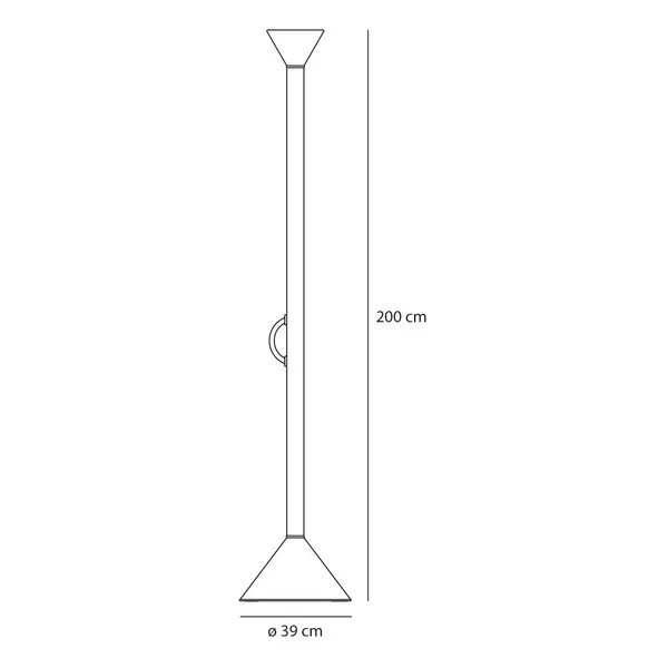 Lampadaire LED CALLIMACO 2700K Multicolore