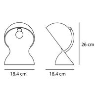 Dalu' Bordlampe Sort