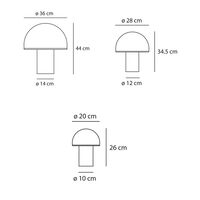 ONFALE Grande Tischlampe Weiß