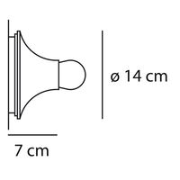 TETI Wand-/ Deckenleuchte Orange