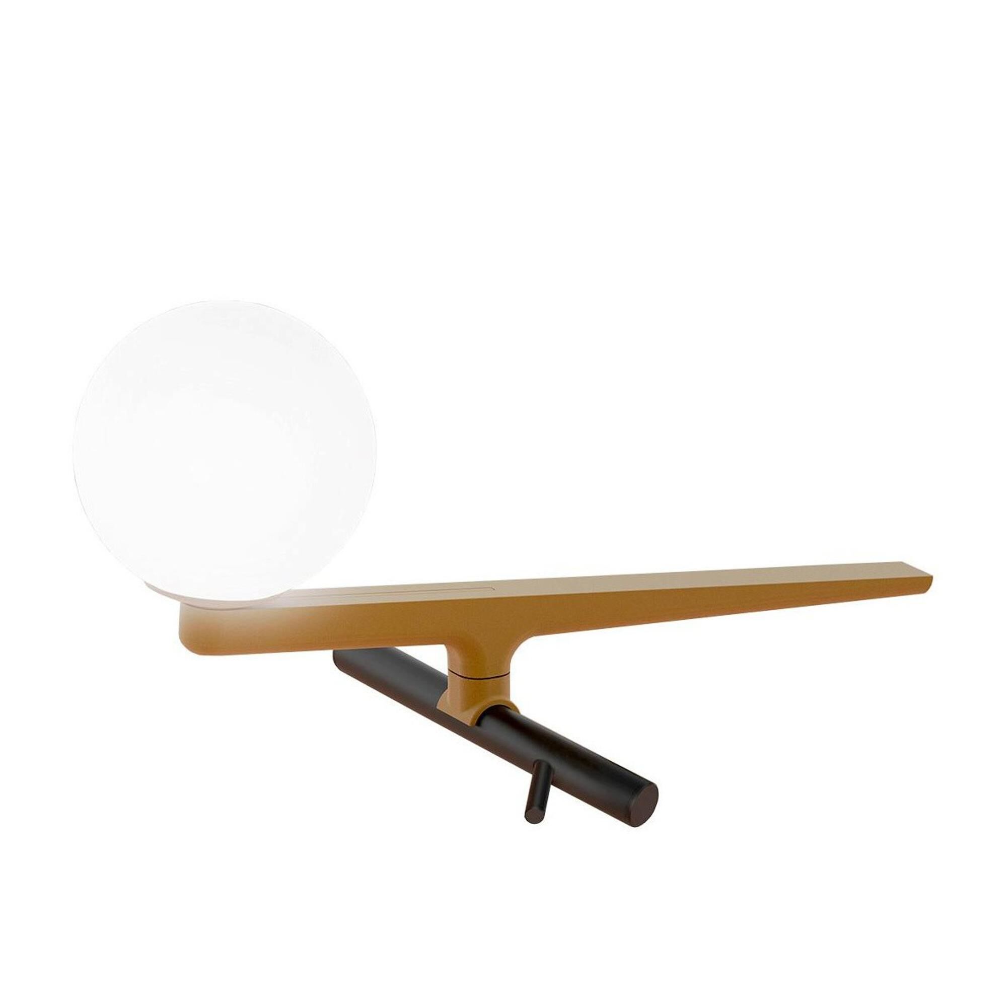 Yanzi Bordslampa Borstat M&auml;ssing/ Vit
